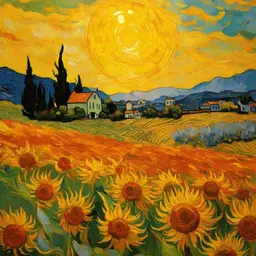 لوحة تم إنشاؤها في Picasso AI