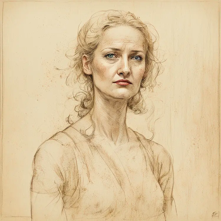 shot in the style of sksfer, a woman