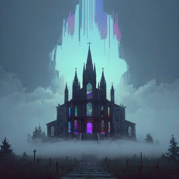 Masterpiece, glitch, holy holy holy, fog, by DarkIncursio