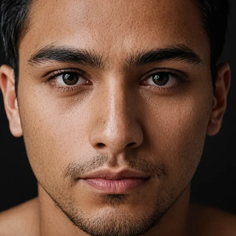 dark shot, front shot, closeup photo of a 25 y.o latino man, perfect eyes, natural skin, skin moles, looks at viewer, cinematic shot
