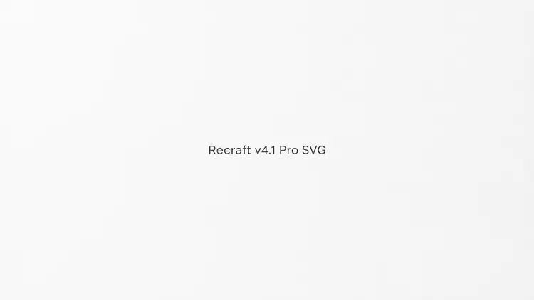 Crea Arte Vectorial Escalable Con Recraft V4.1 Pro SVG
