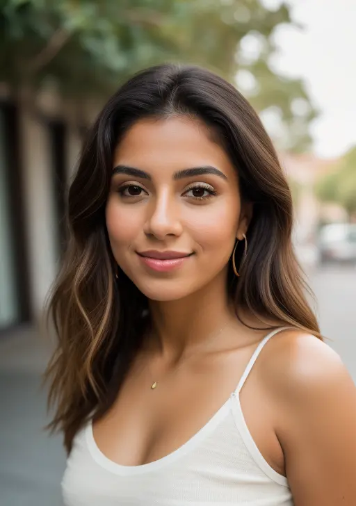 RAW photo, a portrait photo of a latina woman in casual clothes, natural skin, 8k uhd, high quality, film grain, Fujifilm XT3