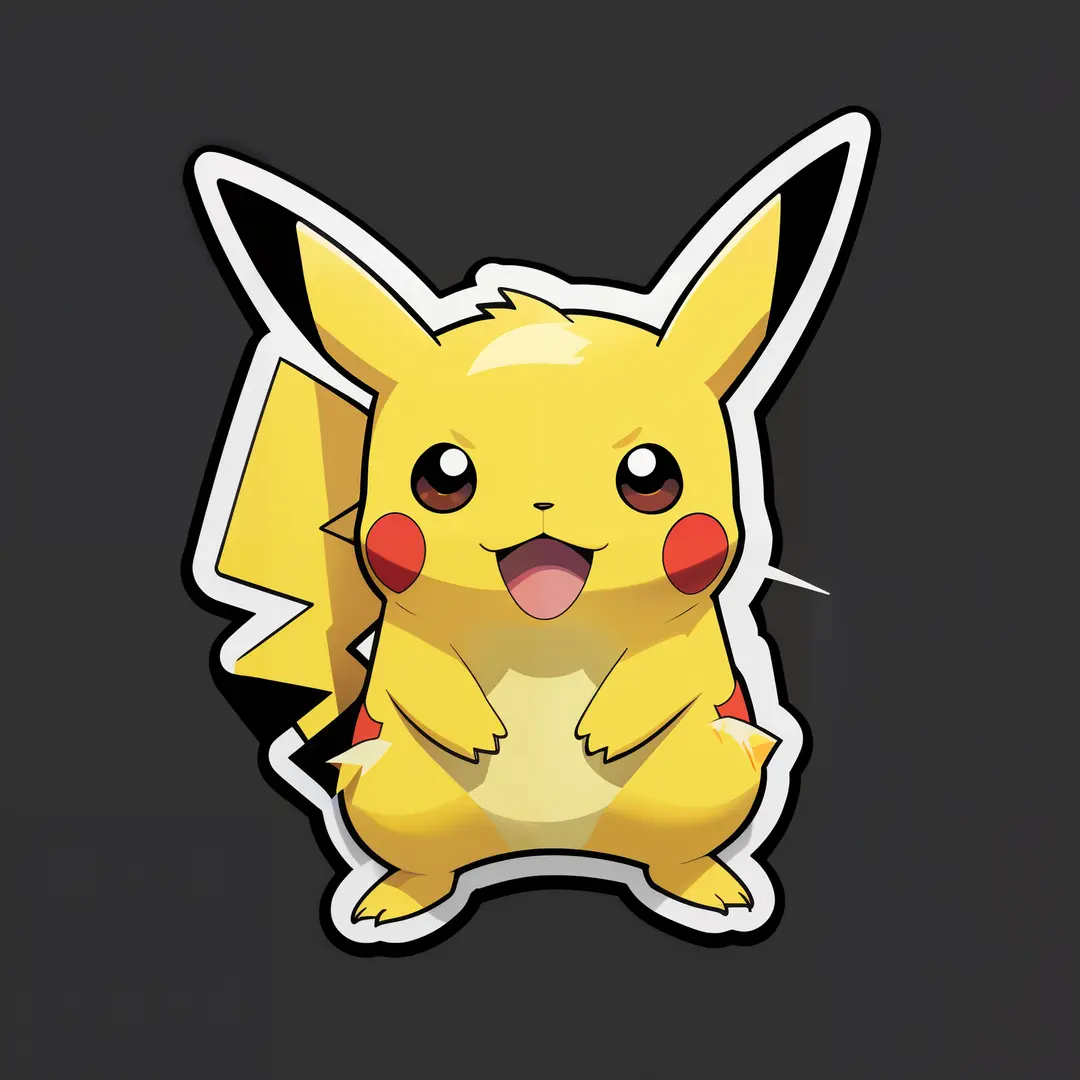 pikachu, simple, clean