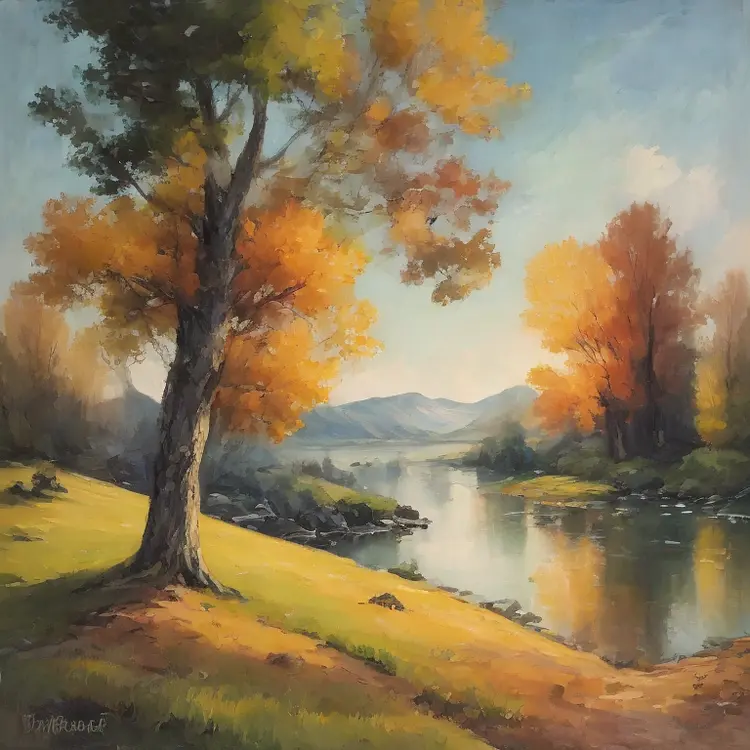A landscape painting