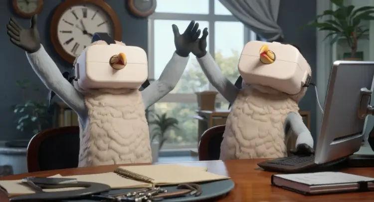 الشخصيتان الطائرتان تحتفلان الآن بإطلاق ناجح