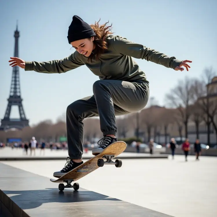 womens street skateboarding final in Paris Olympics 2024